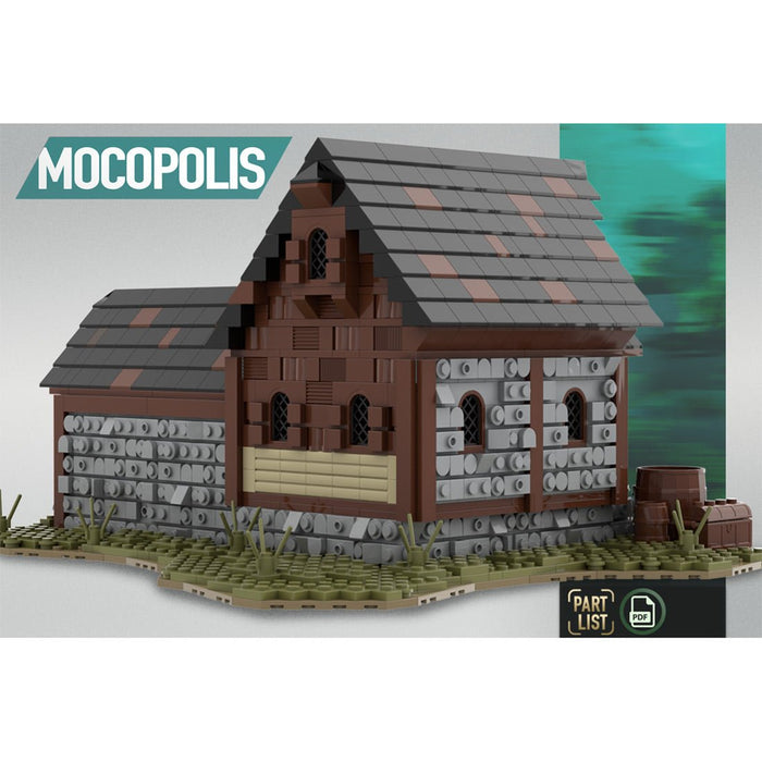 MOC - 76635 MOC Medieval Horse Stable - LesDiy -