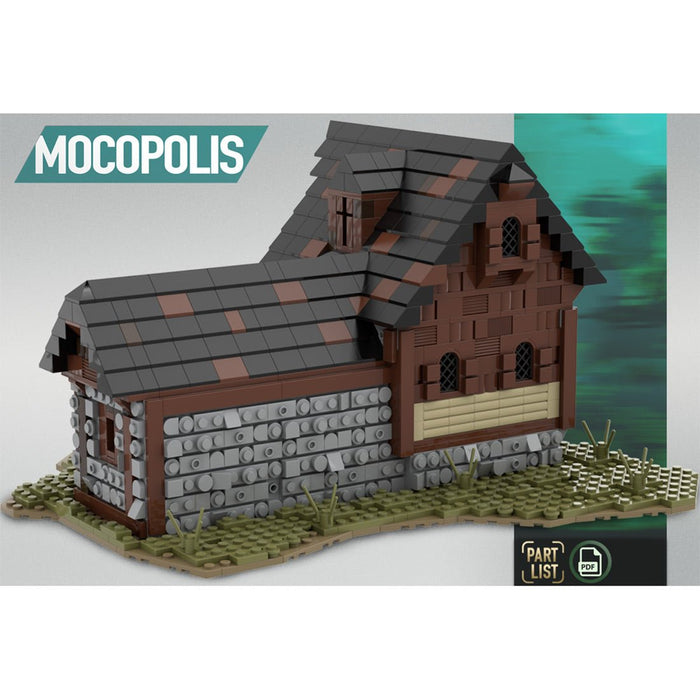 MOC - 76635 MOC Medieval Horse Stable - LesDiy -