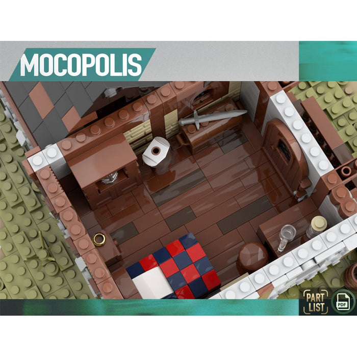 MOC - 76635 MOC Medieval Horse Stable - LesDiy -