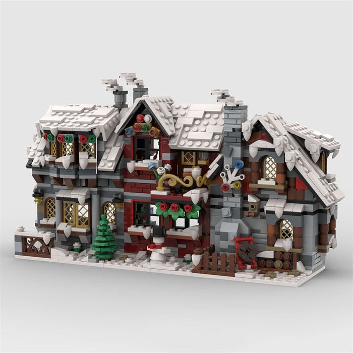 MOC - 79497 Three Winter House (The Backside) Building Blocks - LesDiy - MOC -
