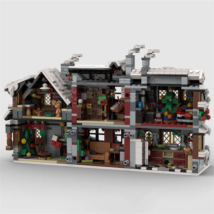 MOC - 79497 Three Winter House (The Backside) Building Blocks - LesDiy - MOC -