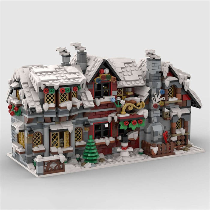 MOC - 79497 Three Winter House (The Backside) Building Blocks - LesDiy - MOC -