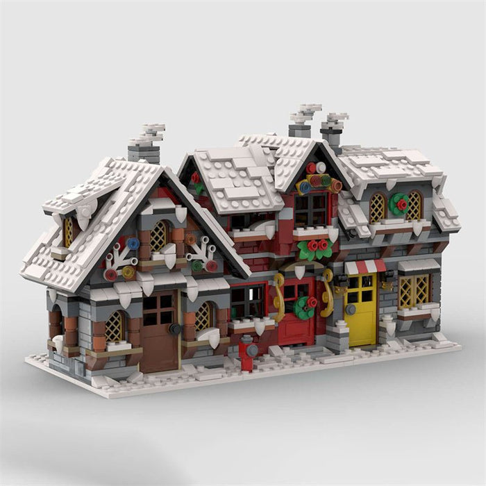 MOC - 79497 Three Winter House (The Backside) Building Blocks - LesDiy - MOC -