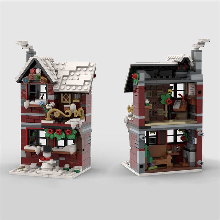 MOC - 79497 Three Winter House (The Backside) Building Blocks - LesDiy - MOC -