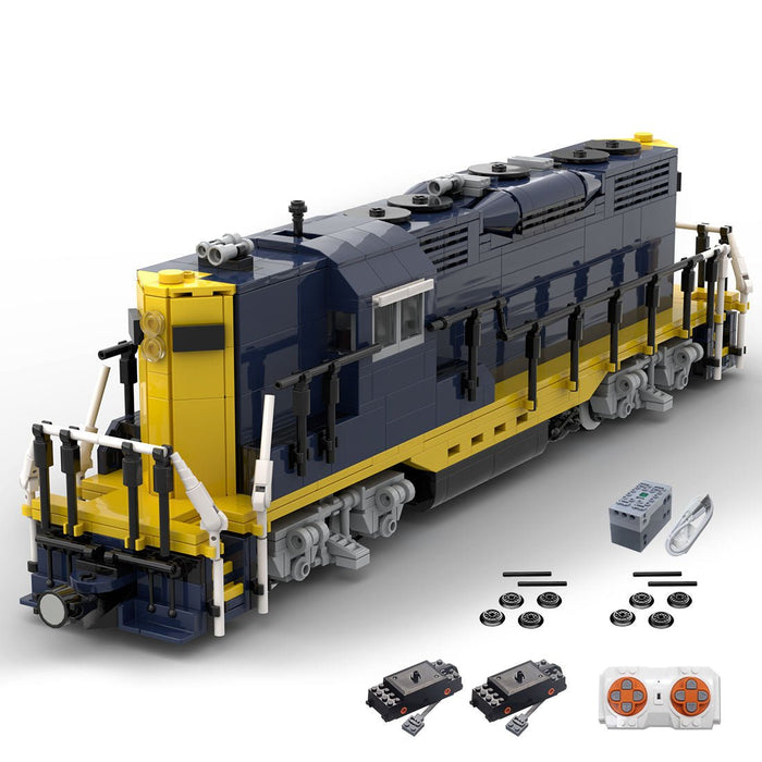 MOC - 79701 Santa Fe GP9 Train Model(Dynamic Version) - LesDiy - Locomotive -