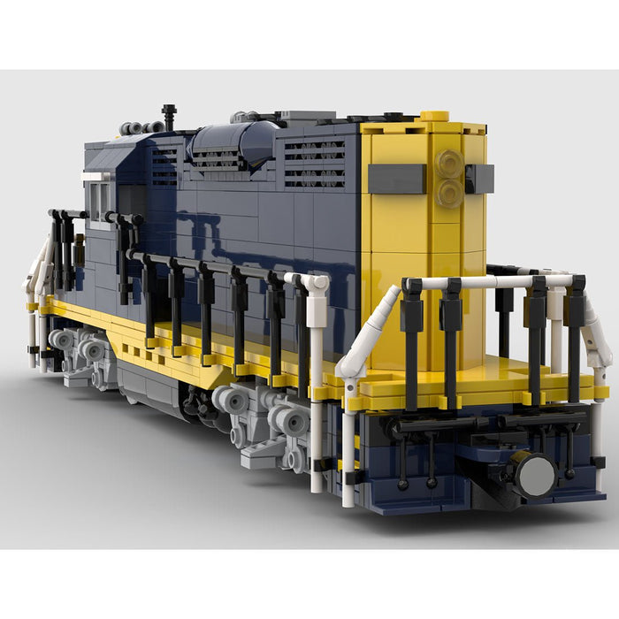 MOC - 79701 Santa Fe GP9 Train Model(Dynamic Version) - LesDiy - Locomotive -