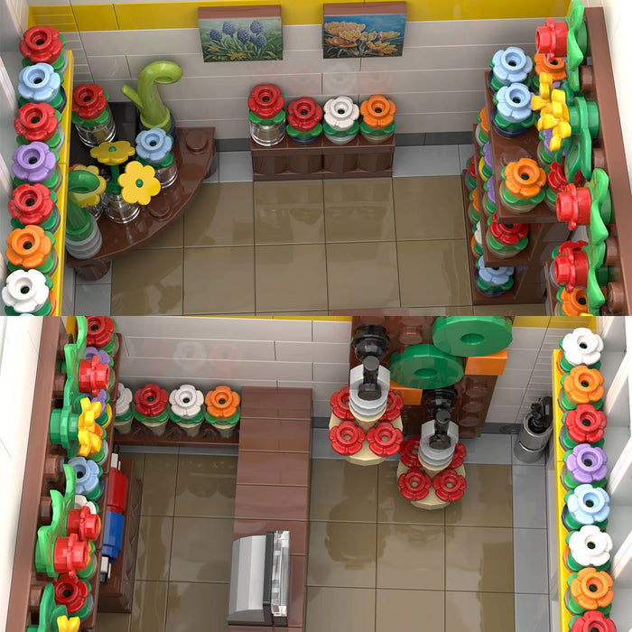 MOC - 79794 Sunflower Building Blocks - LesDiy -