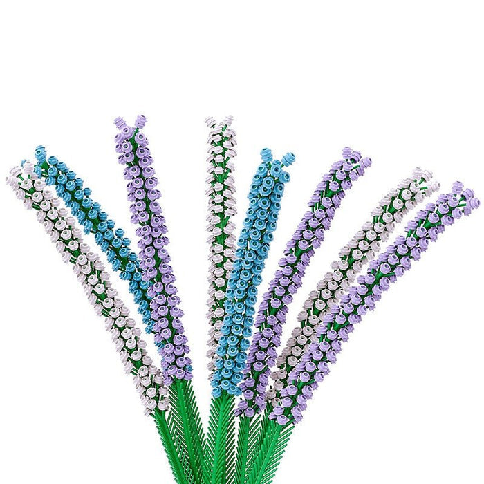 MOC 8 Bouquets Lavenders - LesDiy - MOC - Without Vase