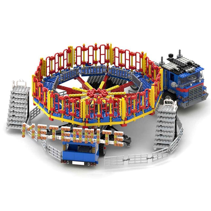 MOC - 80218 Fairground Meteorite Ride Building Blocks - LesDiy - MOC - Static Version