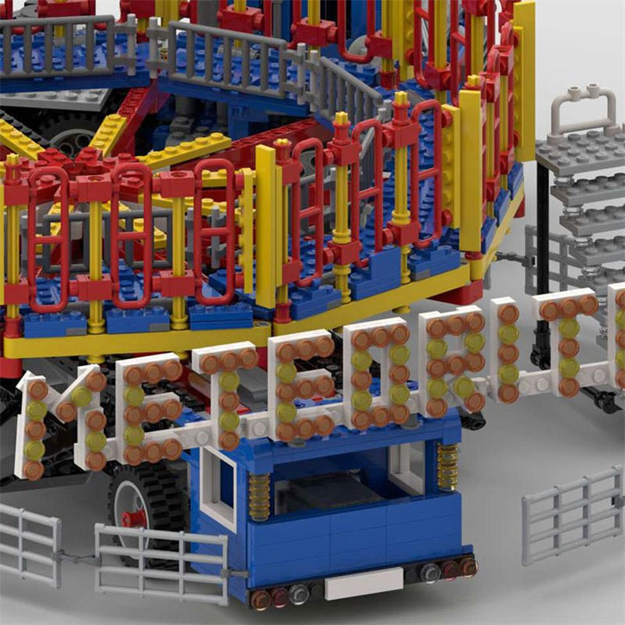 MOC - 80218 Fairground Meteorite Ride Building Blocks - LesDiy - MOC - Static Version