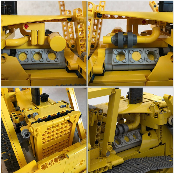 MOC - 83756 Caterpillar D9H RC Bulldozer Building Blocks - LesDiy - Bulldozer - without motor