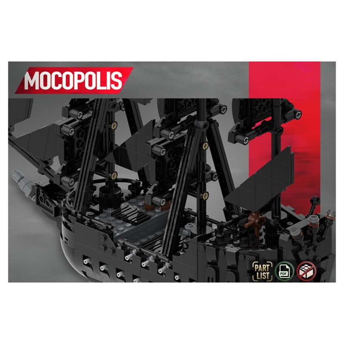 MOC - 84574 Pirate Black Pearl Ship Model - LesDiy -