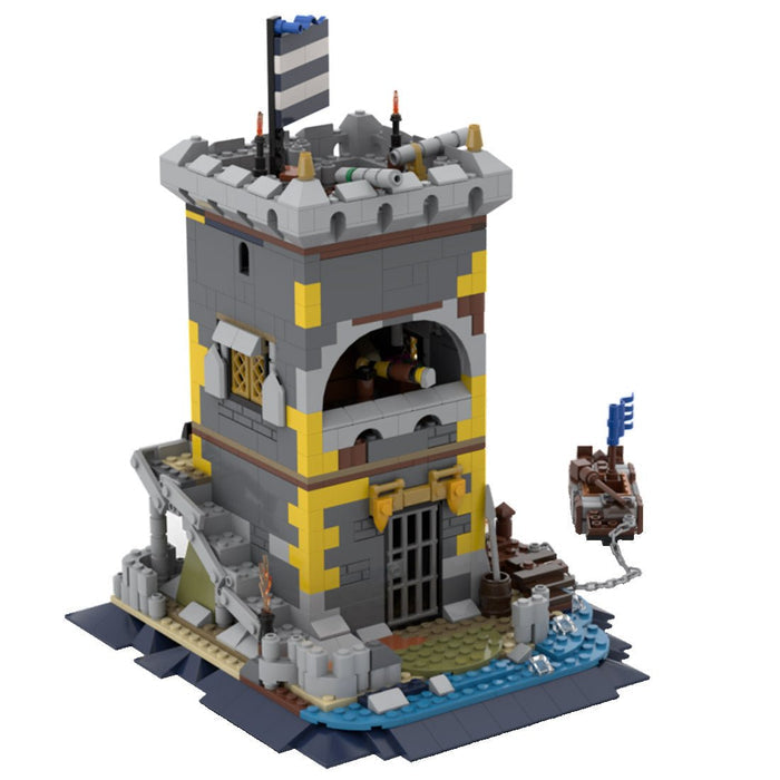 MOC - 85265 Medieval Pirate Fortress Building Blocks - LesDiy -