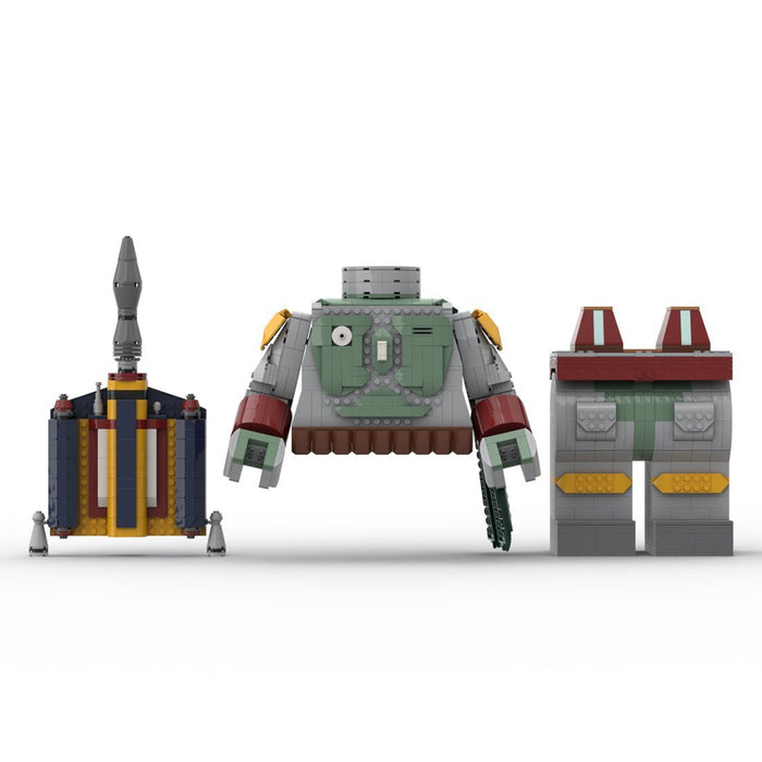 MOC - 85873 Boba Fett Mega Body Figure Building Blocks - LesDiy -