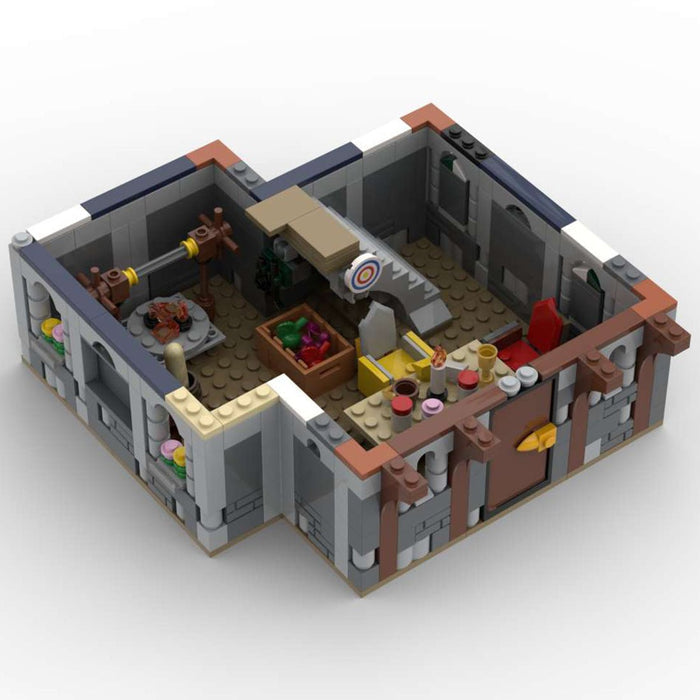 MOC - 87503 31120 - Medieval Inn Building Blocks - LesDiy - street house -