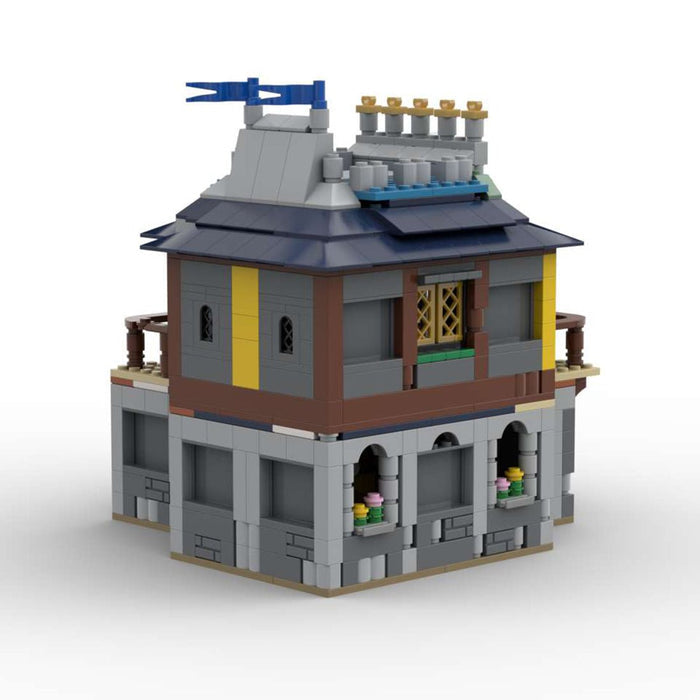 MOC - 87503 31120 - Medieval Inn Building Blocks - LesDiy - street house -