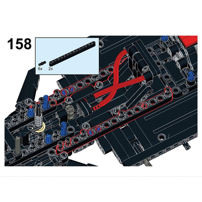 MOC - 87525 Ferrari F1 SF21 (8386 Base) 1:10 Scale - LesDiy -