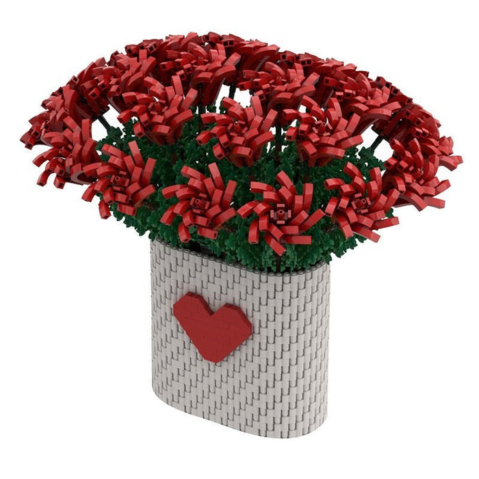 MOC - 88699 Two Dozen Red Roses - LesDiy - MOC -