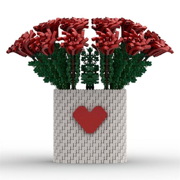 MOC - 88699 Two Dozen Red Roses - LesDiy - MOC -