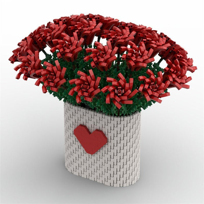 MOC - 88699 Two Dozen Red Roses - LesDiy - MOC -