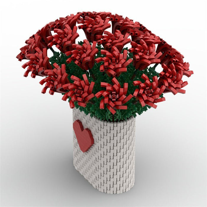 MOC - 88699 Two Dozen Red Roses - LesDiy - MOC -