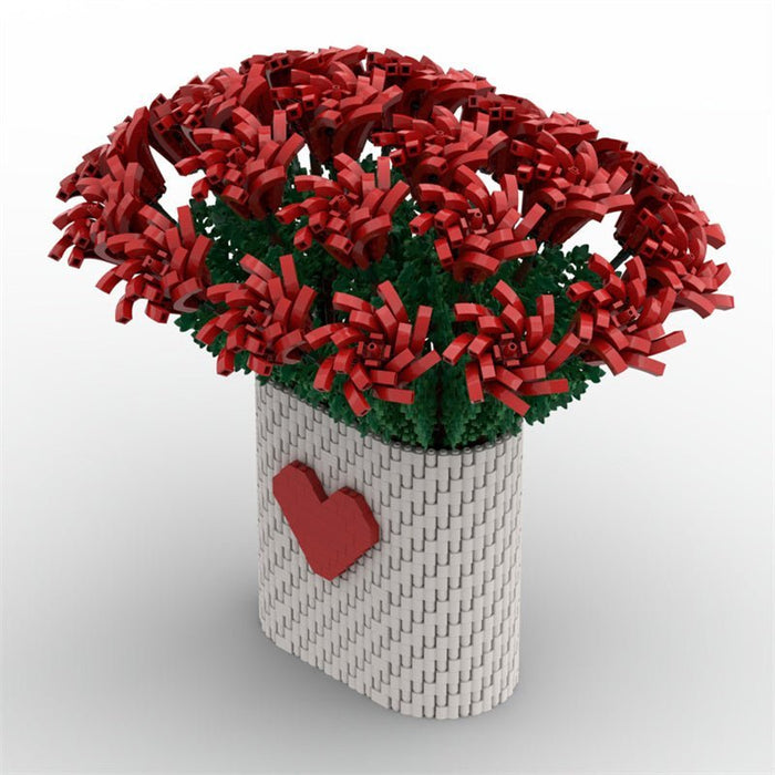MOC - 88699 Two Dozen Red Roses - LesDiy - MOC -