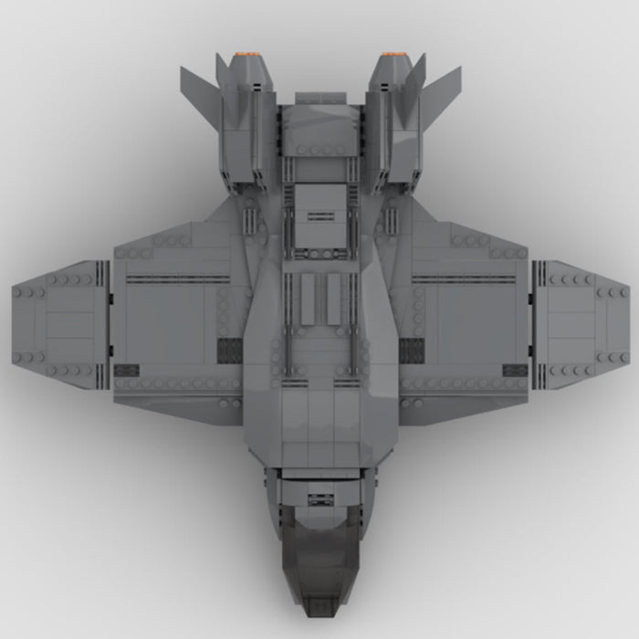 MOC - 89761 Quinjet Sci - fi Movie Style Building Blocks - LesDiy -