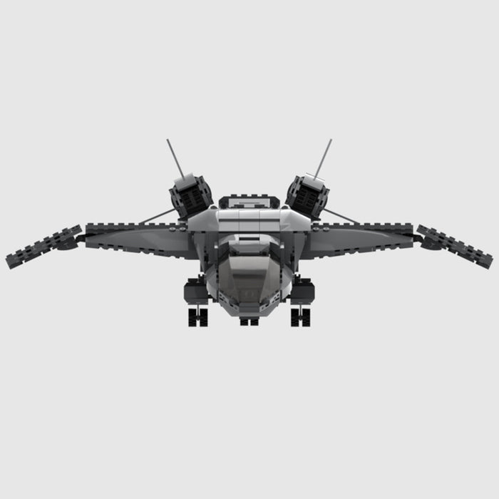 MOC - 89761 Quinjet Sci - fi Movie Style Building Blocks - LesDiy -