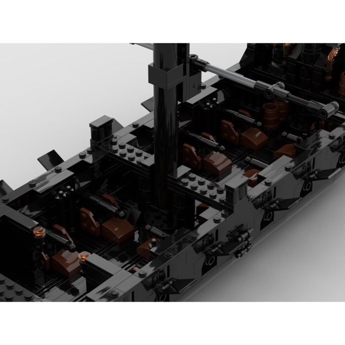 MOC - 89763 Black Pearl Pirate Warship - LesDiy -