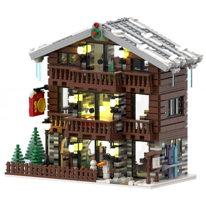 MOC - 91029 Winter Village Swiss Restaurant and Hotel - LesDiy - MOC -