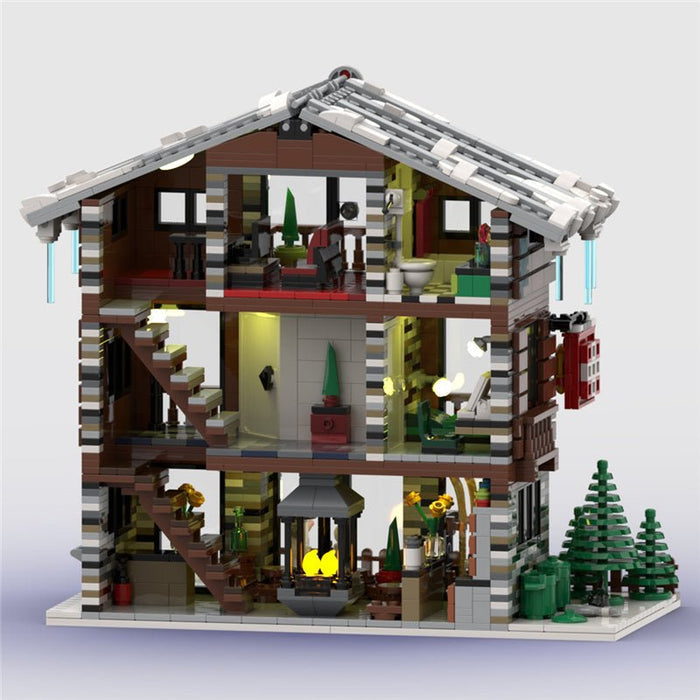 MOC - 91029 Winter Village Swiss Restaurant and Hotel - LesDiy - MOC -