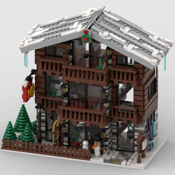 MOC - 91029 Winter Village Swiss Restaurant and Hotel - LesDiy - MOC -