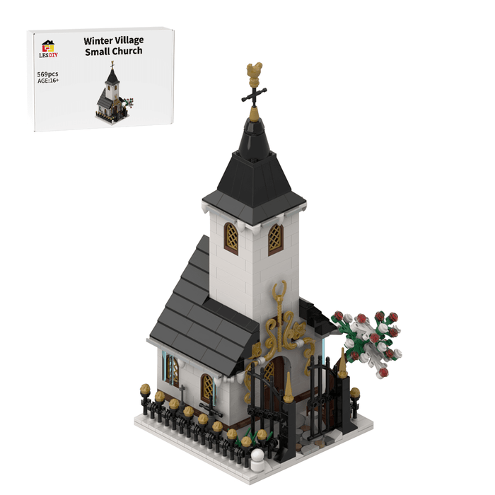 MOC - 91182 Winter Village Small Church - LesDiy - MOC -