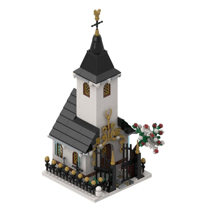 MOC - 91182 Winter Village Small Church - LesDiy - MOC -