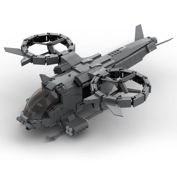 MOC - 91477 Military Combat Helicopter Model - LesDiy -