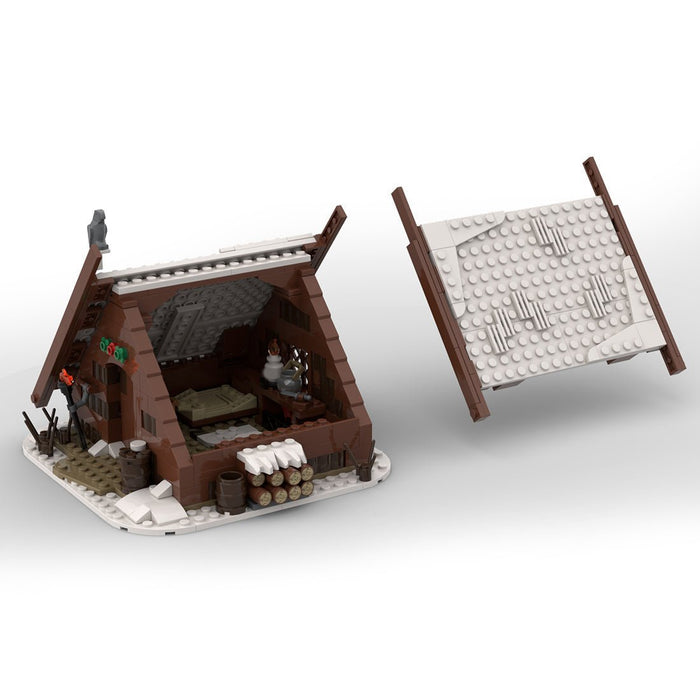 MOC - 93063 Medieval Viking's House Building Blocks - LesDiy -