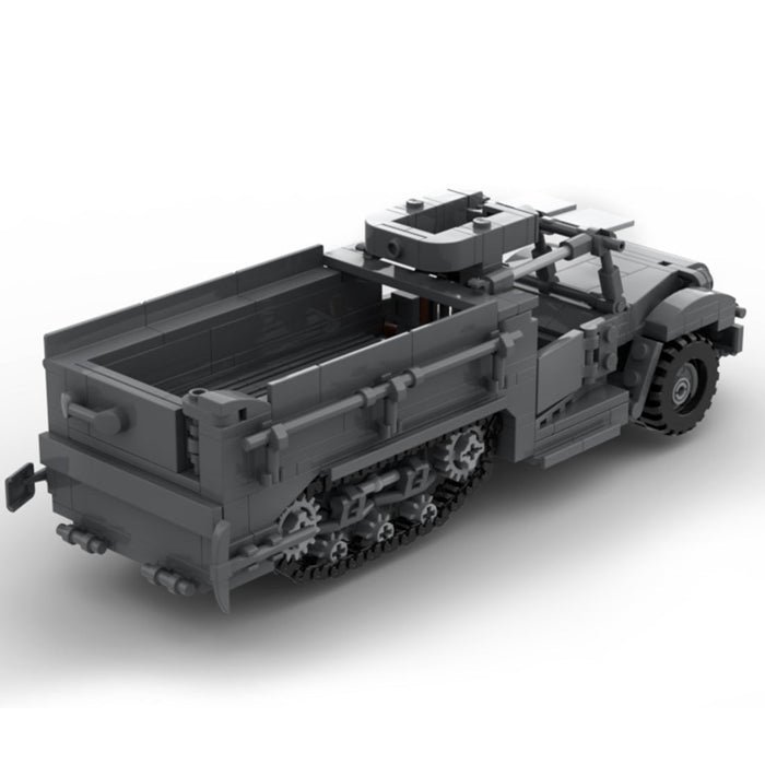 MOC - 93675 Military M3 Armored Carriers Tracked Vehicle - LesDiy -
