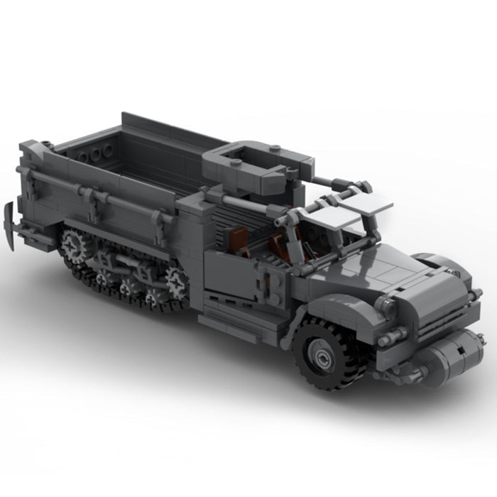 MOC - 93675 Military M3 Armored Carriers Tracked Vehicle - LesDiy -