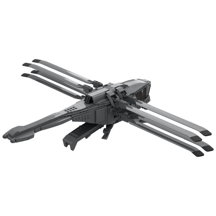 MOC - 93682 Science Fiction Style Imperial Ornithopter Model - LesDiy -