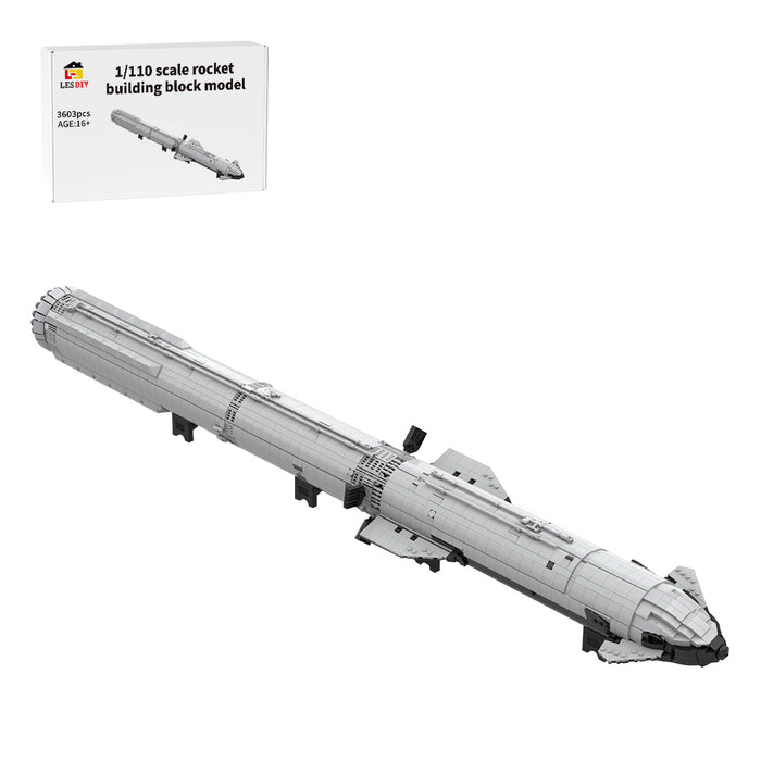 MOC - 94616+MOC - 149685 Starship rocket and Booster Building Blocks - LesDiy - Building Blocks - MOC - 94616