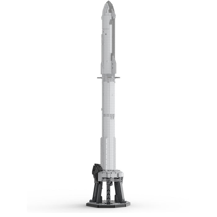 MOC - 94616+MOC - 149685 Starship rocket and Booster Building Blocks - LesDiy - Building Blocks - MOC - 149685