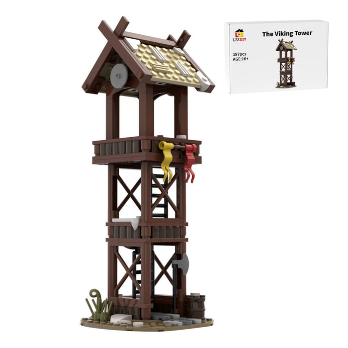 MOC - 95891 The Viking Tower Medieval Building Blocks - LesDiy - building blocks -
