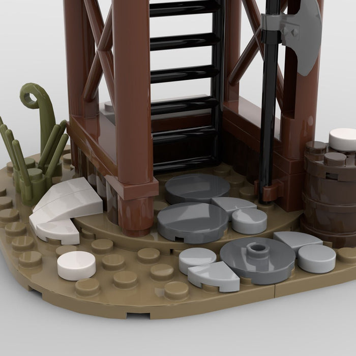 MOC - 95891 The Viking Tower Medieval Building Blocks - LesDiy - building blocks -