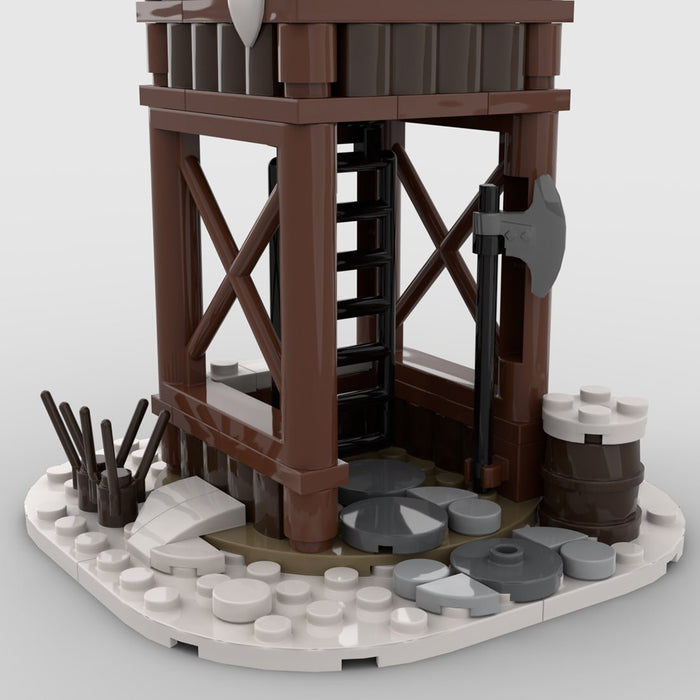 MOC - 95891 Winter Viking Tower Parts Building Blocks - LesDiy - Building Blocks -