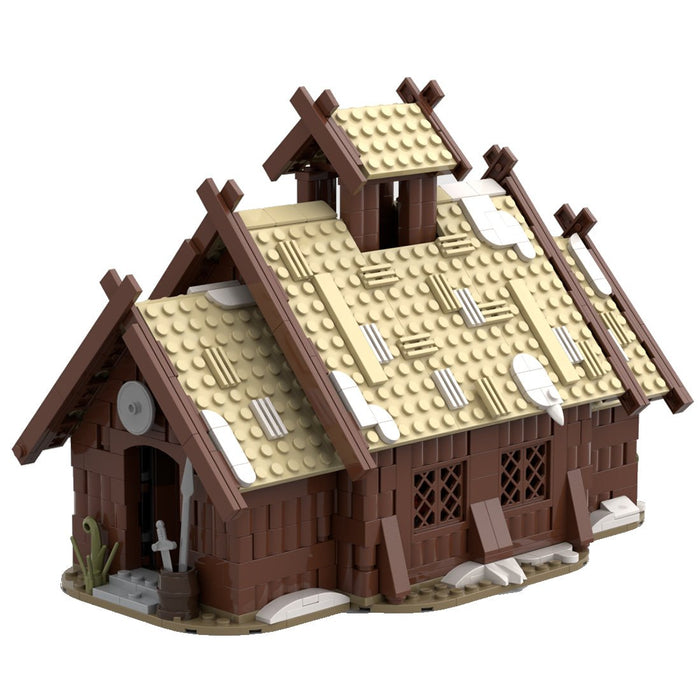 MOC - 96080 The Viking Mead Hall Building Blocks - LesDiy - building blocks -