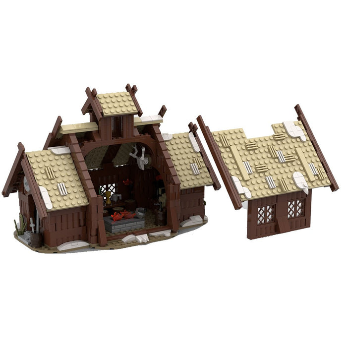 MOC - 96080 The Viking Mead Hall Building Blocks - LesDiy - building blocks -