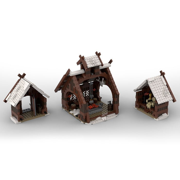 MOC - 96080 Winter Viking Mead Hall Building Blocks - LesDiy - Building Blocks -