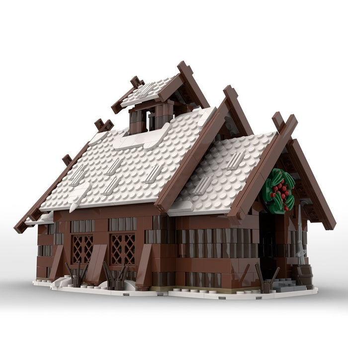 MOC - 96080 Winter Viking Mead Hall Building Blocks - LesDiy - Building Blocks -