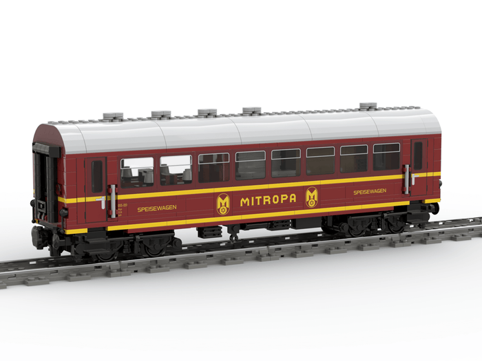 MOC-97676 Deutsche Reichsbahn 4-Axle “Reko” Coaches Building Blocks-LesDiy-Locomotive-