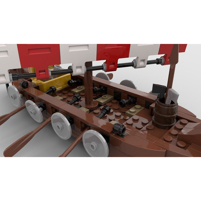 MOC - 98225 The Viking Longship Medieval Building Blocks - LesDiy - Building Blocks -